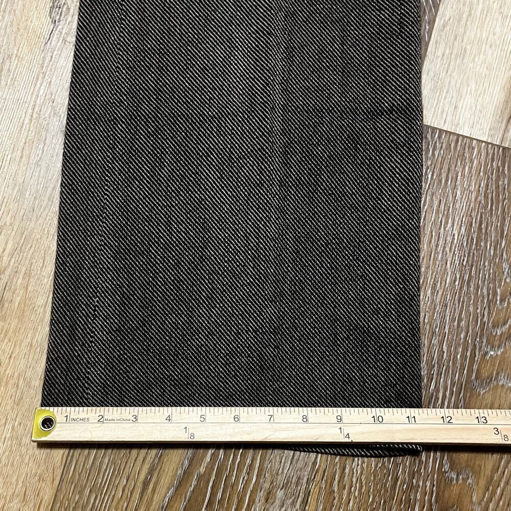VTG Newport News Brown Tweed Herringbone Wide Leg Dress Pants Trousers Women 12 - Picture 10 of 10